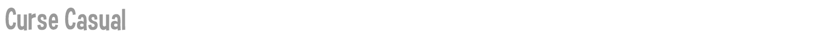 Curse Casual font preview